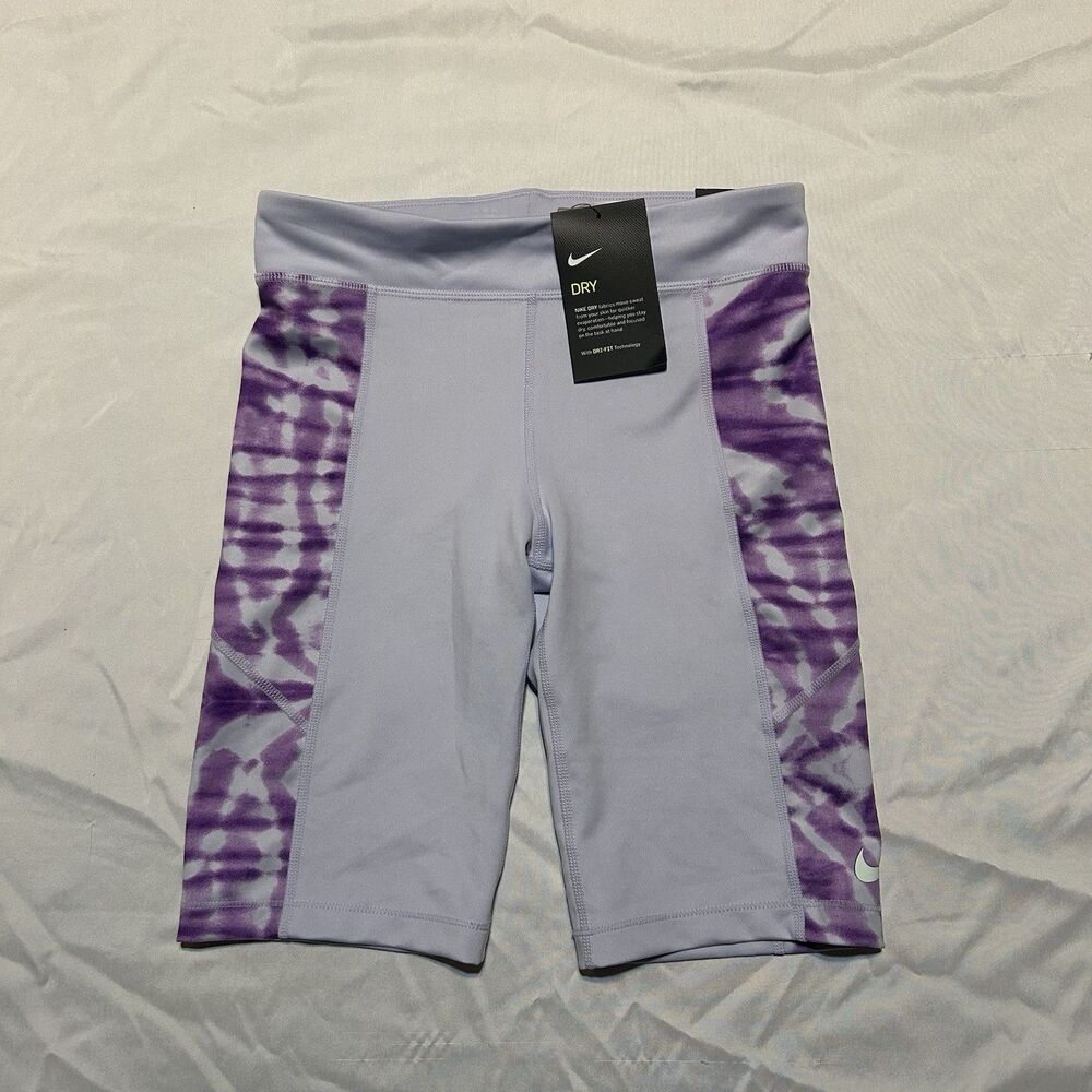 Nike Shorts Girls Large Purple Gym Activewear New